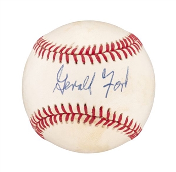 Gerald Ford Single Signed Official American League Baseball 